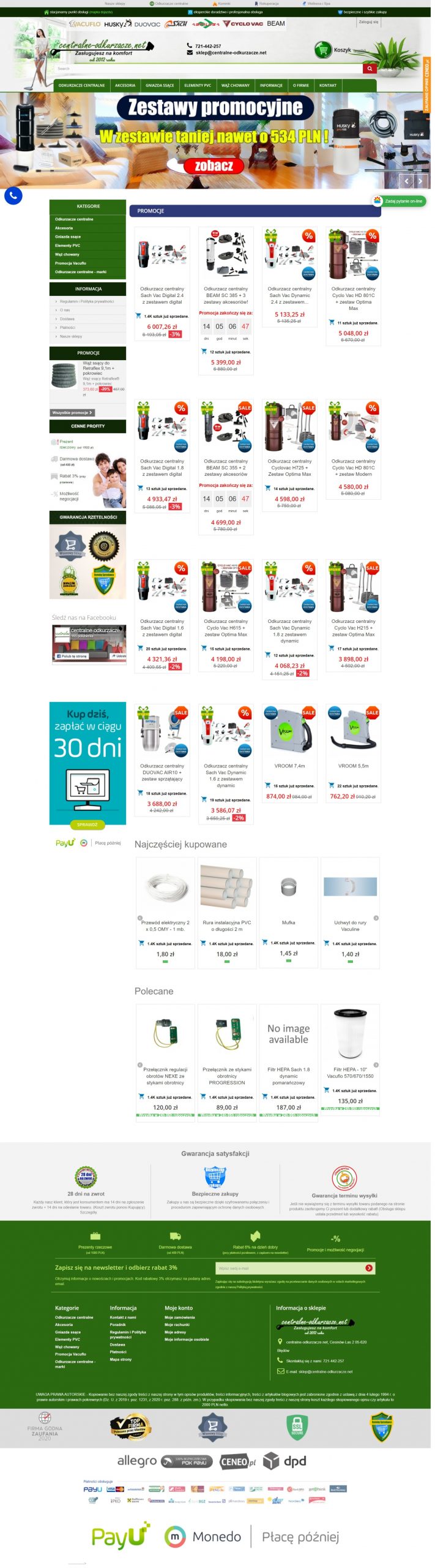 sklep internetowy odkurzacze