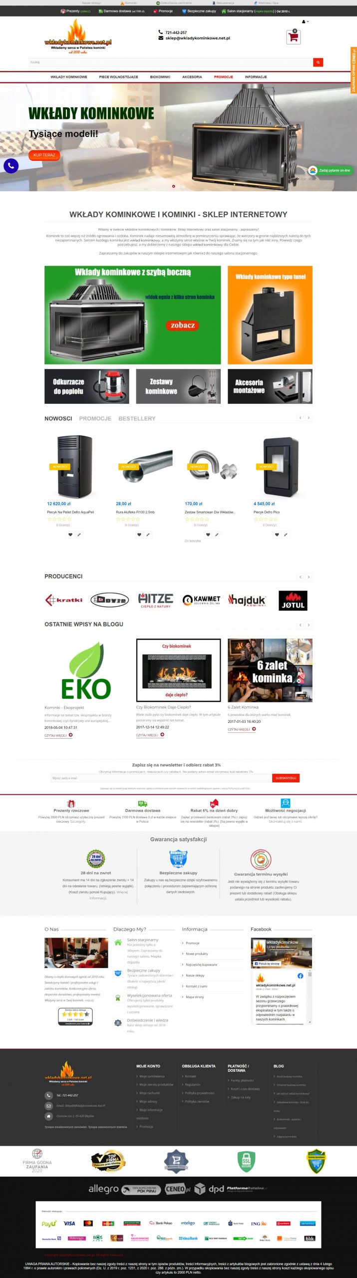 sklep z kominkami